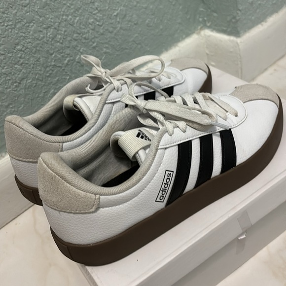 adidas White and Black Athletic Shoes - Picture 7 of 15